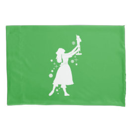 Funda De Cojín Bailarina y cascanueces en el navidad