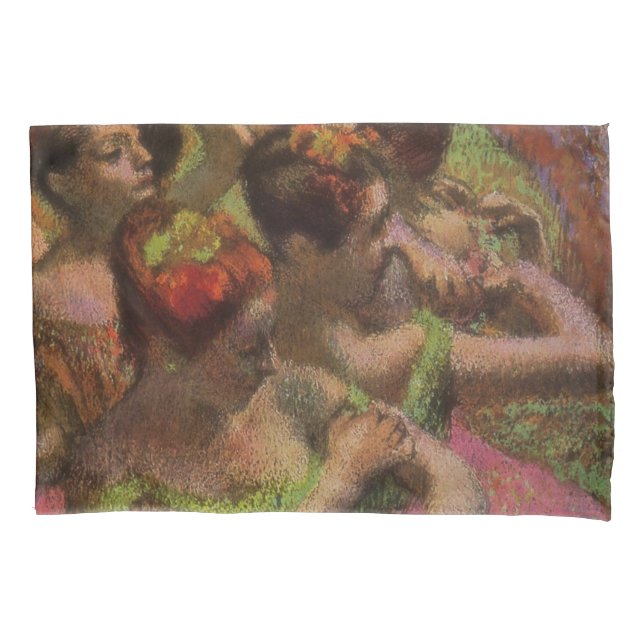Funda De Cojín Bailarinas Ajustando sus Vestidos (Edgar Degas) (Anverso-izquierdo)