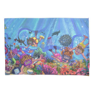 Funda De Cojín Bajo arte del mar