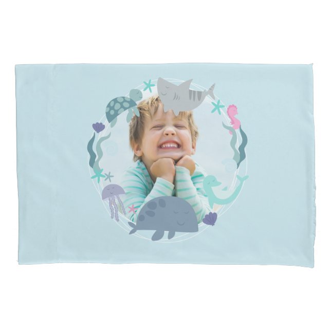 Funda De Cojín Bajo el mar (Anverso)