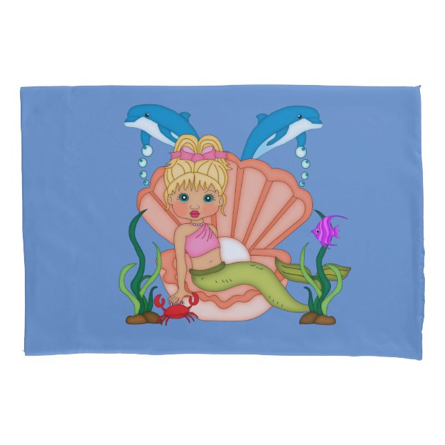 Funda De Cojín Bajo la sirena marina (Anverso-izquierdo)
