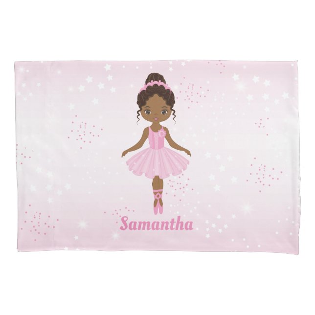 Funda De Cojín Balanza Americana Africana Pink Tutu Pillowcase (Anverso)
