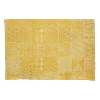 Funda De Cojín Baldosas doradas: fondo de textura elegante