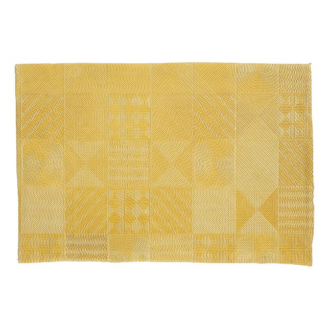 Funda De Cojín Baldosas doradas: fondo de textura elegante (Anverso)