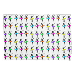 Funda De Cojín Ballet Pointe Dancer Danza Recital Neon Ballerinas