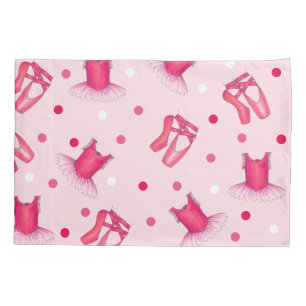 Funda De Cojín Ballet rosa Pointe Shoes Tutu Ballerina Dance
