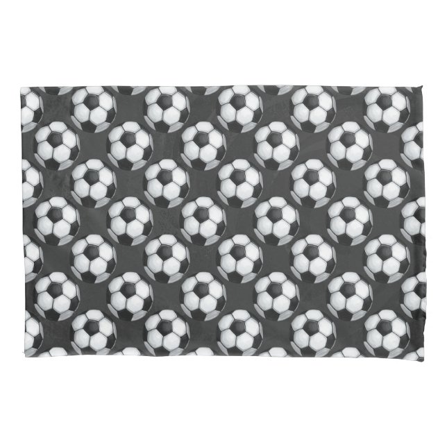 Funda De Cojín Balón de Fútbol con Patrón Pintado (Anverso)