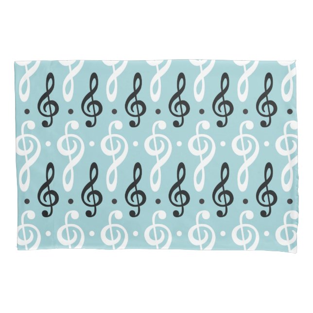 Funda De Cojín Banda de orquesta de música Treble Clef Music Teac (Anverso)