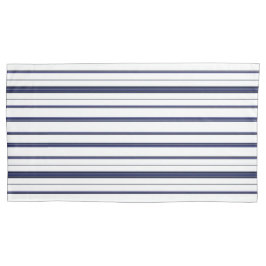 Funda De Cojín Bandas azules y blancas - Oscuras