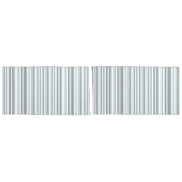 Funda De Cojín Bandas costeras modernas, azules y blancas