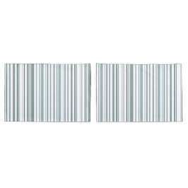 Funda De Cojín Bandas costeras modernas, azules y blancas