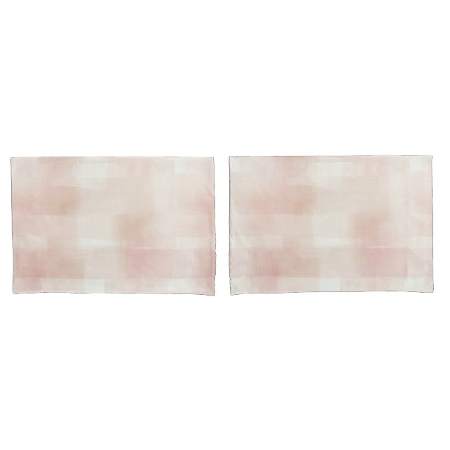 Funda De Cojín Bandas de plástico rosado de Rubor (Anverso - Set)