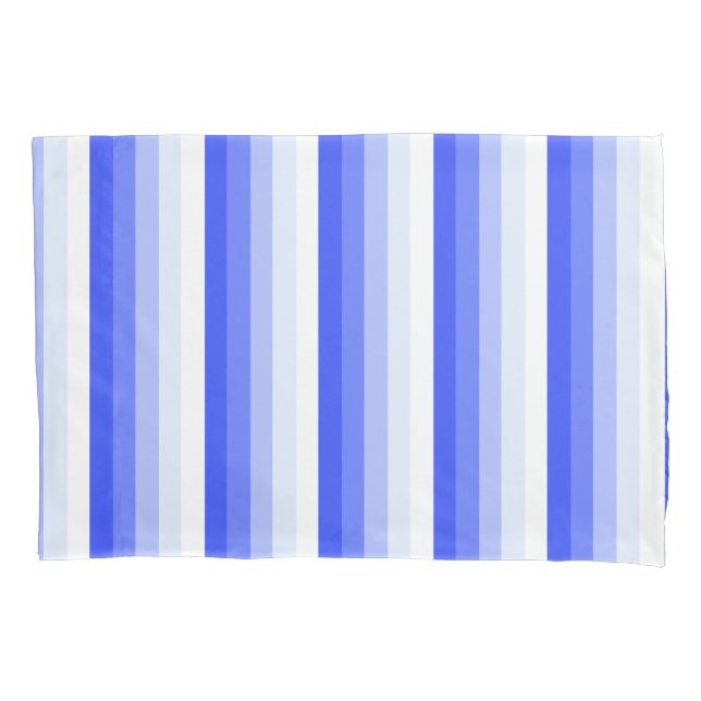 Funda De Cojín Bandas de sombra azules reales (Anverso)