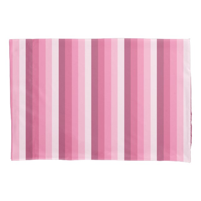 Funda De Cojín Bandas de sombra rosadas (Anverso)