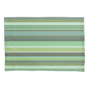 Funda De Cojín Bandas horizontales de color verde oliva