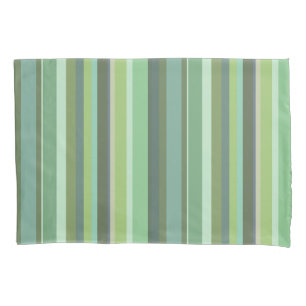 Funda De Cojín Bandas horizontales de color verde oliva