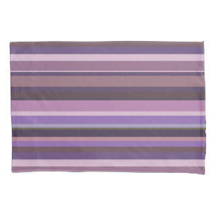 Funda De Cojín Bandas horizontales malvas