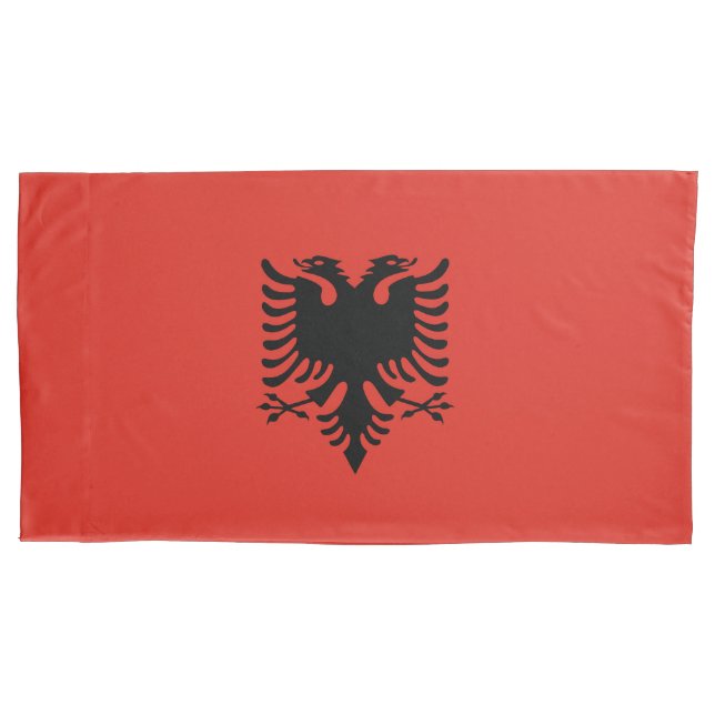 Funda De Cojín Bandera albanesa (Anverso)