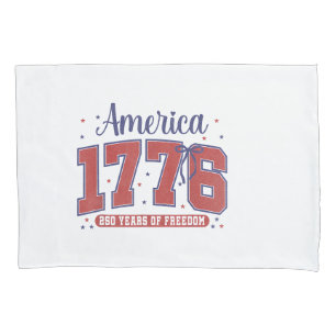 Funda De Cojín Bandera Americana del 4 de Julio Vintage 250 Años