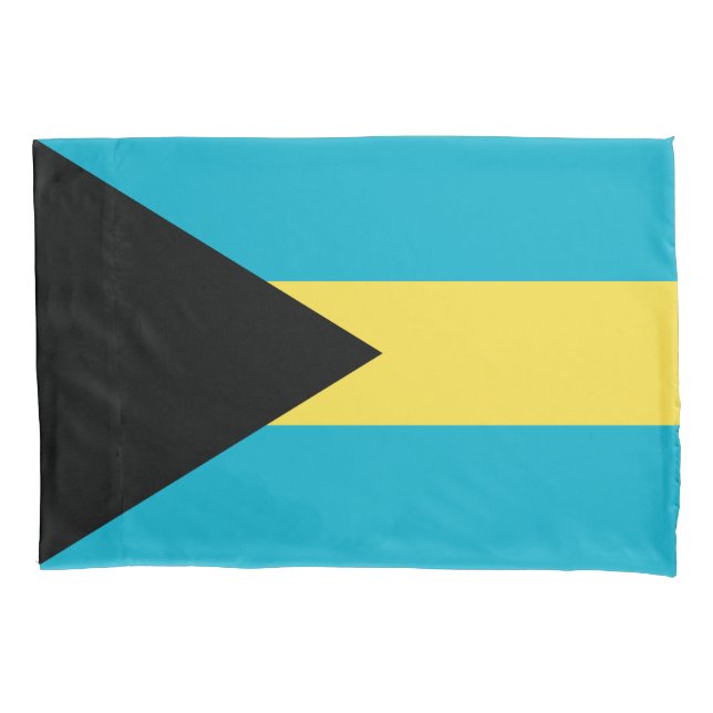 Funda De Cojín Bandera bahameña (Anverso)