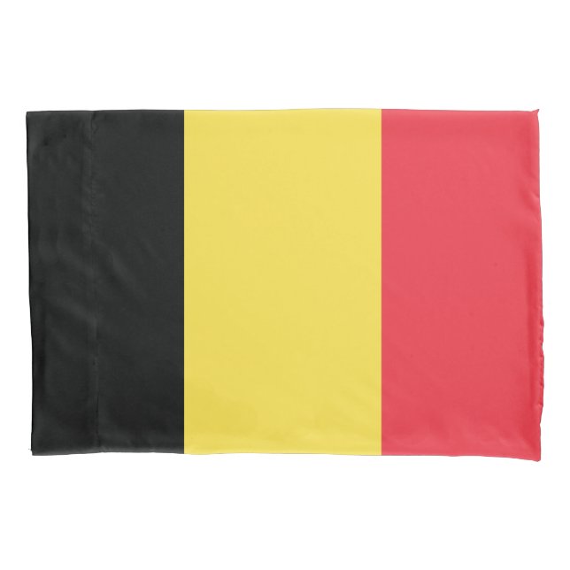 Funda De Cojín Bandera belga (Anverso)