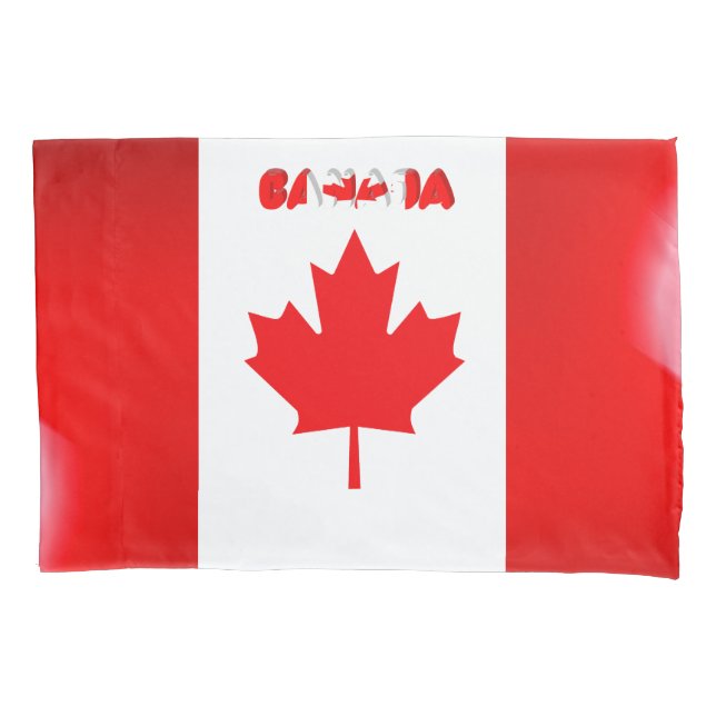 Funda De Cojín Bandera canadiense (Anverso)