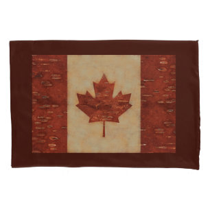 Funda De Cojín Bandera Canadiense En El Interior De La Baraja De 