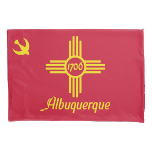 Funda De Cojín Bandera de Albuquerque (Nuevo México)