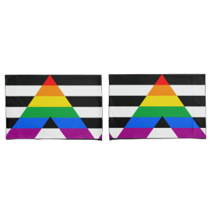 Funda De Cojín Bandera de aliado LGBTQ+