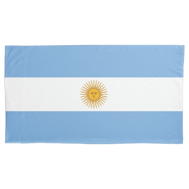 Funda De Cojín Bandera de Argentina (Anverso)
