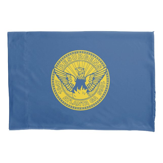 Funda De Cojín Bandera de Atlanta (Georgia, Estados Unidos) (Anverso-izquierdo)