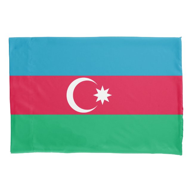 Funda De Cojín Bandera de Azerbaiyán Patriótica (Anverso)