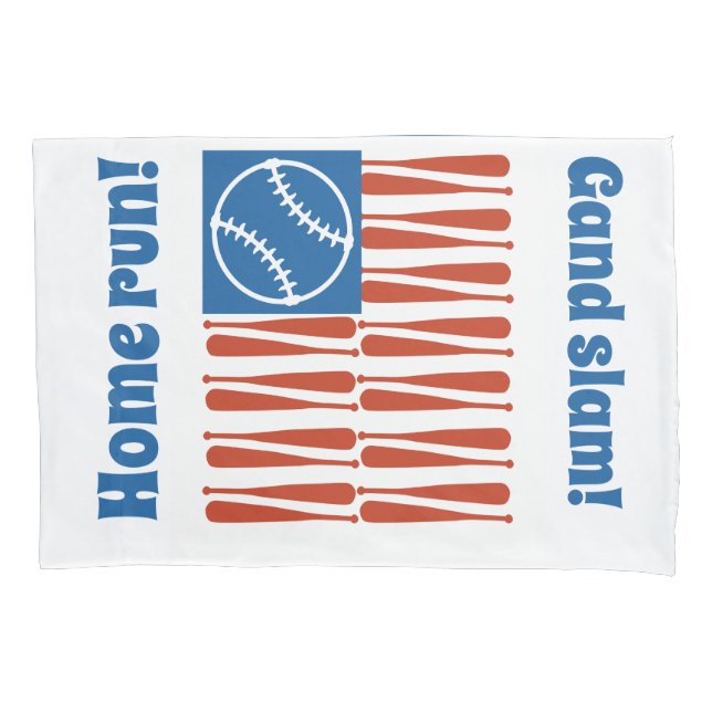 Funda De Cojín Bandera de béisbol (Anverso)