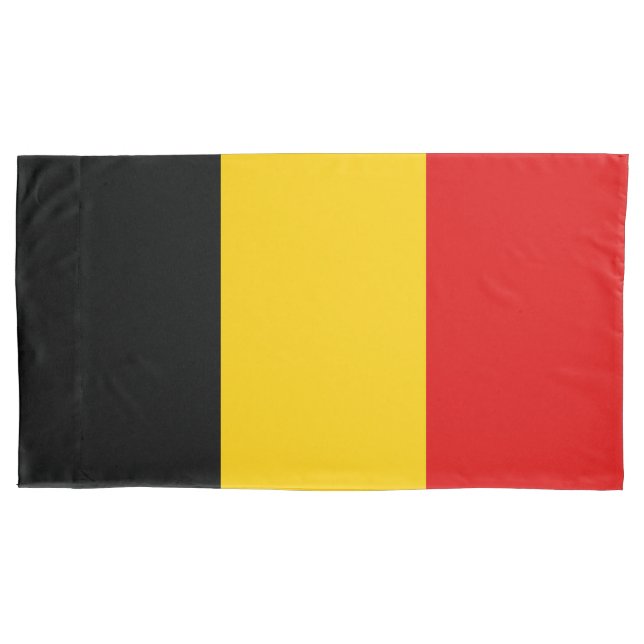Funda De Cojín Bandera de Bélgica (Anverso)