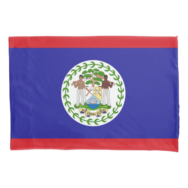 Funda De Cojín Bandera de Belice (Anverso)