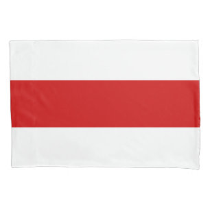 Funda De Cojín Bandera de Bielorrusia (rojo y blanco)