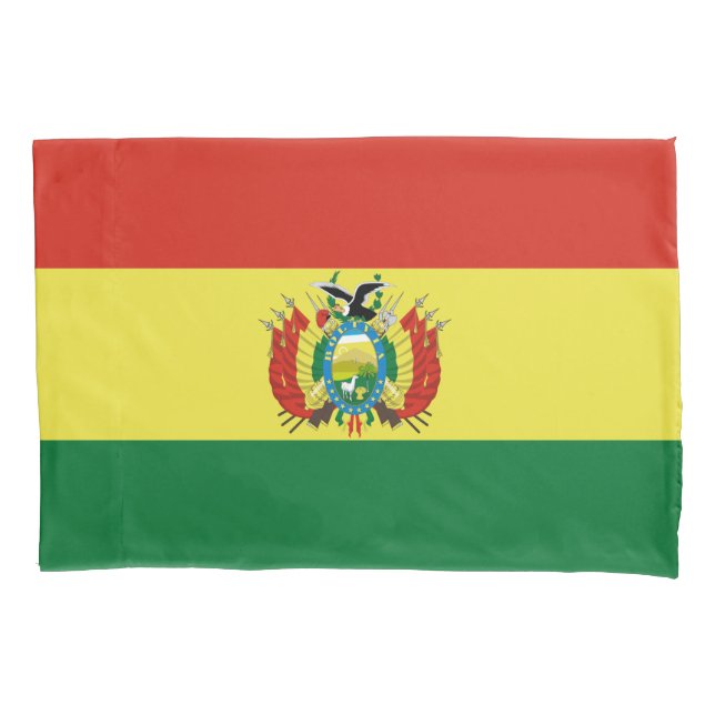 Funda De Cojín Bandera de Bolivia (Anverso)