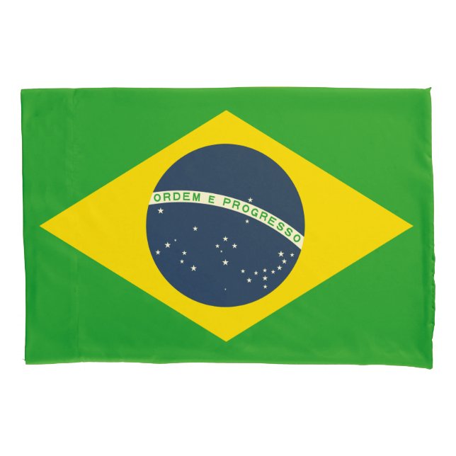 Funda De Cojín Bandera de Brasil (Anverso)