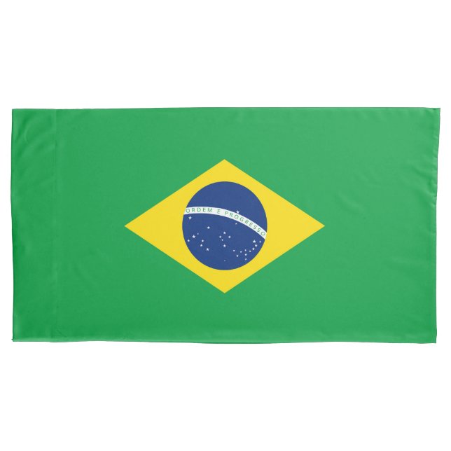 Funda De Cojín Bandera de Brasil (Anverso)