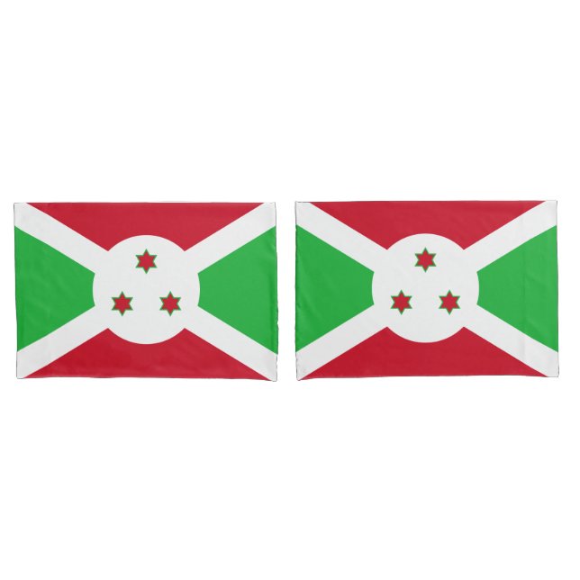 Funda De Cojín Bandera de Burundi (Anverso - Set)
