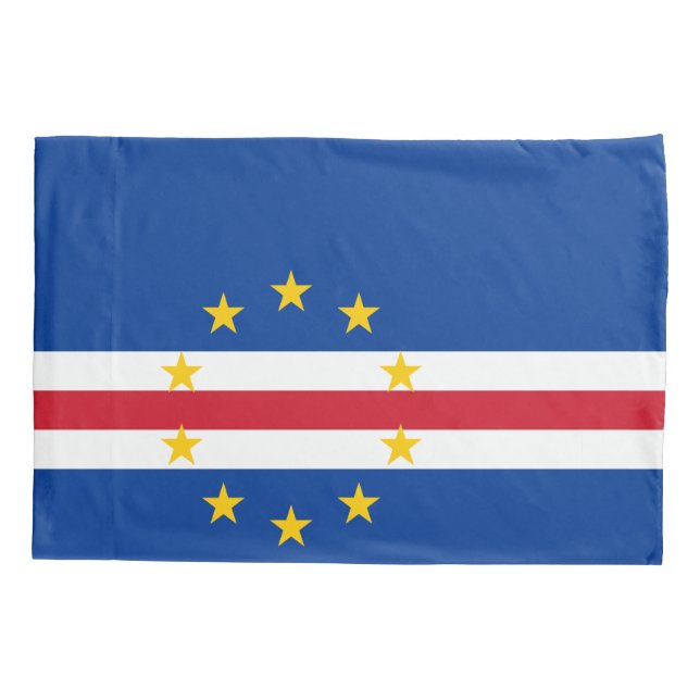 Funda De Cojín Bandera de Cabo Verde (Reverso)