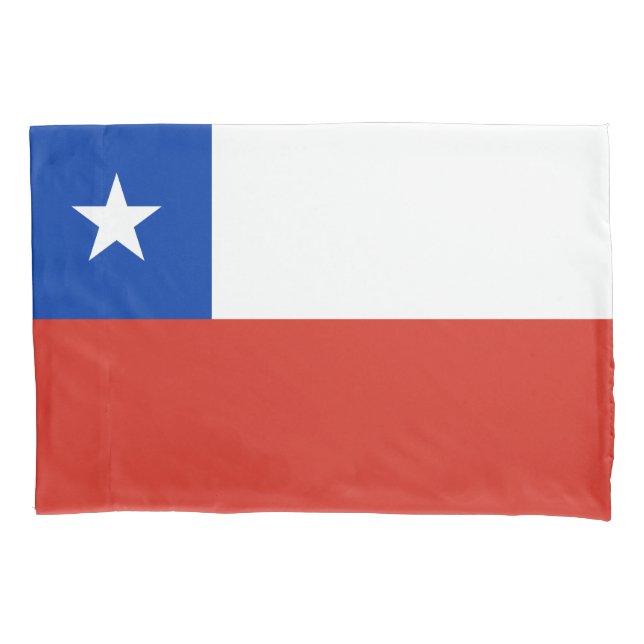 Funda De Cojín Bandera de Chile (Anverso)