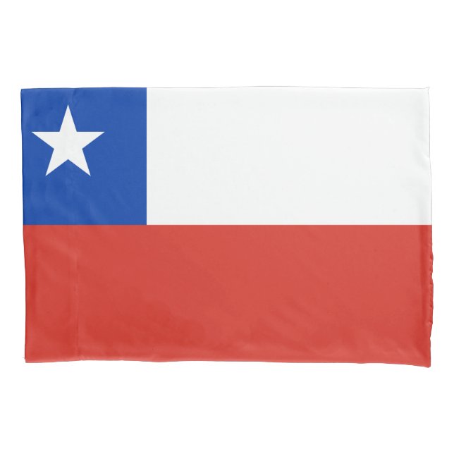 Funda De Cojín Bandera de Chile (Anverso)