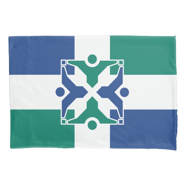 Funda De Cojín Bandera de Columbia (Missouri) (Anverso-izquierdo)