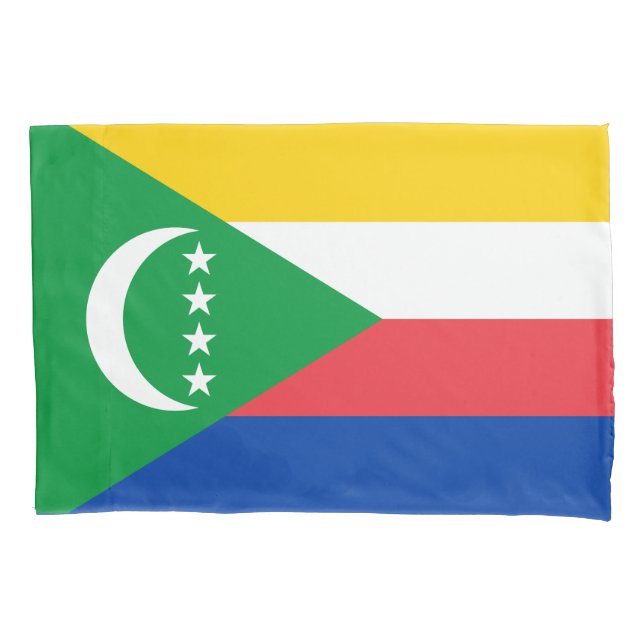 Funda De Cojín Bandera de Comoras (Anverso)