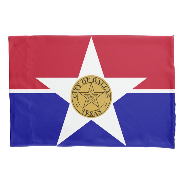 Funda De Cojín Bandera de Dallas (Texas) (Anverso)