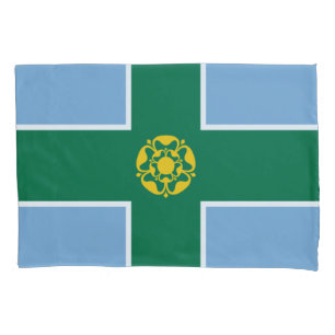 Funda De Cojín Bandera de Derbyshire (condado de Inglaterra, Rein
