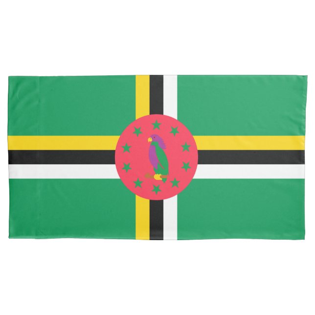 Funda De Cojín Bandera de Dominica (Anverso)