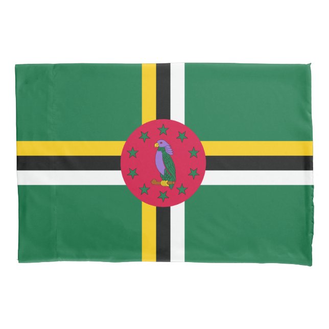 Funda De Cojín Bandera de Dominica (Anverso)