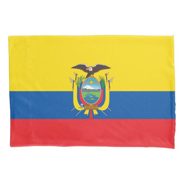 Funda De Cojín Bandera de Ecuador (Anverso)